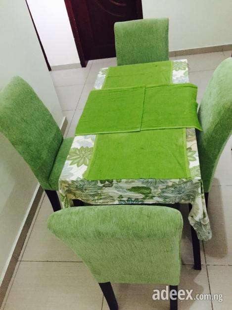 Working Perfectly Fairly Used Dining Table And Chairs Free Table Cover And F In Lagos Furniture 4904